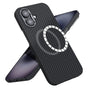 Husa pentru iPhone 16, Techsuit Aramid Fiber MagSafe, negru