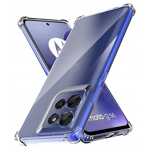 Husa pentru Motorola Moto G56, Techsuit Shockproof Clear Silicone, transparenta