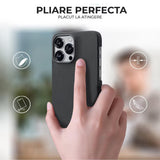 Husa pentru iPhone 17 Pro Max, Techsuit Aramid Fiber MagSafe, negru