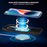 Husa pentru iPhone 17 Air, Techsuit Aramid Fiber MagSafe, negru