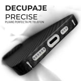 Husa pentru iPhone 17 Air, Techsuit Aramid Fiber MagSafe, negru