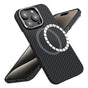 Husa pentru iPhone 15 Pro Max, Techsuit Aramid Fiber MagSafe, negru