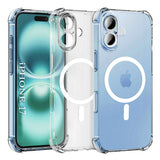 Husa pentru iPhone 17, Techsuit Shockproof Clear Silicone MagSafe, transparenta