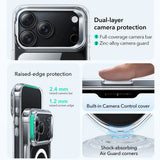 Husa pentru iPhone 17 Pro Max, ESR Classic Hybrid HaloLock Kickstand, negru/transparenta