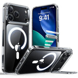 Husa pentru iPhone 17 Pro Max, ESR Classic Hybrid HaloLock Kickstand, negru/transparenta