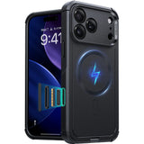 Husa pentru iPhone 17 Pro Max, ESR Cyber Halolock, albastru