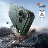Husa pentru iPhone 17 Pro Max, ESR Cyber Halolock, albastru