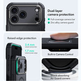 Husa pentru iPhone 17 Pro, ESR Cyber Armor Kickstand, albastru