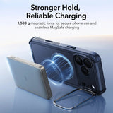 Husa pentru iPhone 17 Pro, ESR Cyber Armor Kickstand, albastru