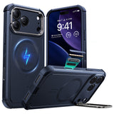 Husa pentru iPhone 17 Pro Max, ESR Cyber Armor Kickstand, albastru