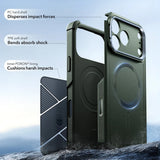 Husa pentru iPhone 17 Pro Max, ESR Cyber Armor Kickstand, albastru