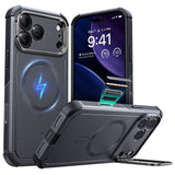 Husa pentru iPhone 17 Pro, ESR Cyber Armor Kickstand, albastru