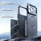 Husa pentru iPhone 17 Pro, ESR Cyber Armor Kickstand, albastru