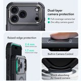 Husa pentru iPhone 17 Pro Max, ESR Cyber Armor Kickstand, albastru