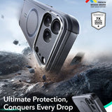 Husa pentru iPhone 17 Pro Max, ESR Cyber Armor Kickstand, albastru