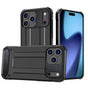 Husa pentru iPhone 17 Pro, Techsuit Hybrid Armor, negru