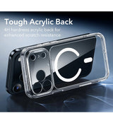 Husa pentru iPhone 17 Pro, ESR Classic Hybrid HaloLock, negru/transparenta