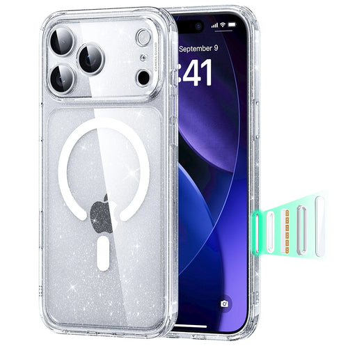 Husa pentru iPhone 17 Pro Max, ESR Classic Hybrid HaloLock, transparenta