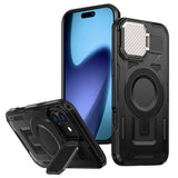 Husa pentru iPhone 17, Techsuit CamVault MagSafe, negru
