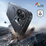 Husa pentru iPhone 17, ESR Cyber Halolock, albastru