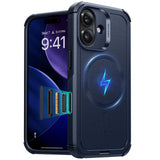 Husa pentru iPhone 17, ESR Cyber Halolock, albastru