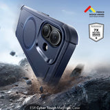 Husa pentru iPhone 17, ESR Cyber Halolock, albastru