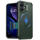Husa pentru iPhone 17, ESR Cyber Halolock, albastru