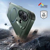 Husa pentru iPhone 17, ESR Cyber Halolock, albastru