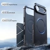 Husa pentru iPhone 17 Air, ESR Cyber Armor Kickstand, albastru