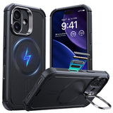 Husa pentru iPhone 17, ESR Cyber Armor Kickstand, albastru