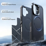 Husa pentru iPhone 17, ESR Cyber Armor Kickstand, albastru