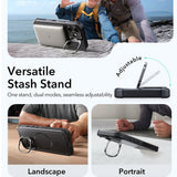 Husa pentru iPhone 17, ESR Cyber Armor Kickstand, albastru
