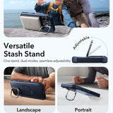 Husa pentru iPhone 17, ESR Cyber Armor Kickstand, albastru