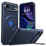 Husa pentru iPhone 17 Air, ESR Cyber Armor Kickstand, albastru