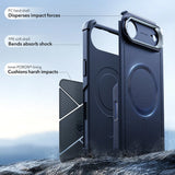 Husa pentru iPhone 17 Air, ESR Cyber Armor Kickstand, albastru