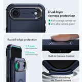 Husa pentru iPhone 17 Air, ESR Cyber Armor Kickstand, albastru