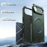 Husa pentru iPhone 17 Air, ESR Cyber Armor Kickstand, albastru