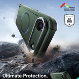 Husa pentru iPhone 17 Air, ESR Cyber Armor Kickstand, albastru
