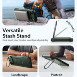 Husa pentru iPhone 17 Air, ESR Cyber Armor Kickstand, albastru