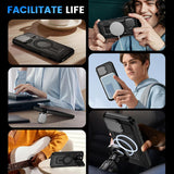 Husa pentru iPhone 17 Air, Techsuit CamVault MagSafe, negru