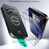 Folie de protectie pentru iPhone 17 Pro, ESR Tempered Glass UltraFit (3 pack)