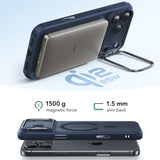 Husa pentru iPhone 17 Pro Max, ESR Classic Hybrid HaloLock Kickstand, bleu