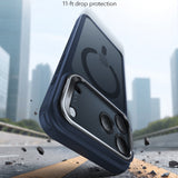 Husa pentru iPhone 17 Pro Max, ESR Classic Hybrid HaloLock Kickstand, bleu