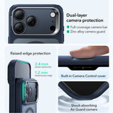 Husa pentru iPhone 17 Pro, ESR Classic Hybrid HaloLock Kickstand, bleu
