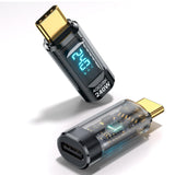 Adaptor Techsuit Adapter Databoost (A23), USB-C, LED Afisaj Digital, 40Gbps, 8K@60Hz, PD240W, Gri