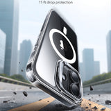 Husa pentru iPhone 17, ESR Classic Hybrid HaloLock Kickstand, negru/transparenta