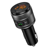Modulator FM Techsuit VoltTune (MFM1), Dual-USB, QC3.0, MP3 Player Function, Bluetooth, negru
