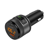 Modulator FM Techsuit VoltTune (MFM1), Dual-USB, QC3.0, MP3 Player Function, Bluetooth, negru