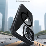 Husa pentru iPhone 17, ESR Classic Hybrid HaloLock Kickstand, negru/transparenta