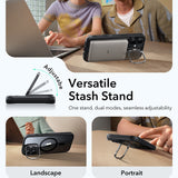 Husa pentru iPhone 17, ESR Classic Hybrid HaloLock Kickstand, negru/transparenta
